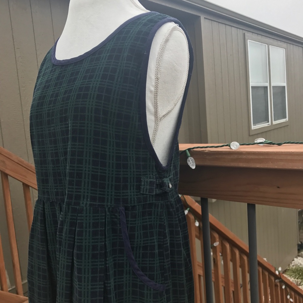 Vintage Plaid Maxi Dress